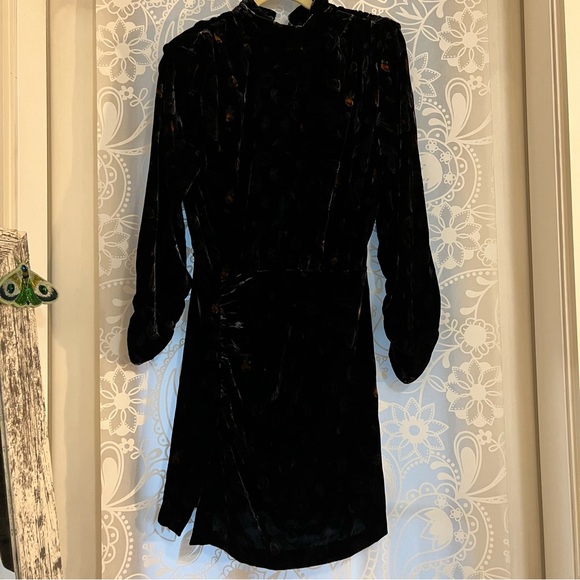 Zara Velvet Paisley Dress - Picture 3 of 10